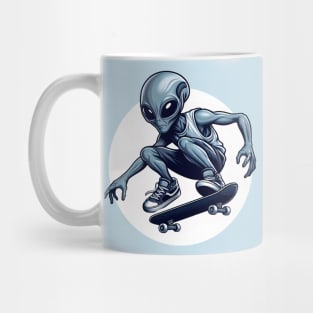 Alien Skateboarder Mug